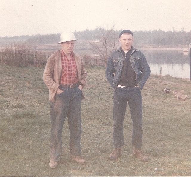 Roy Buzzard and his dad - May 1966