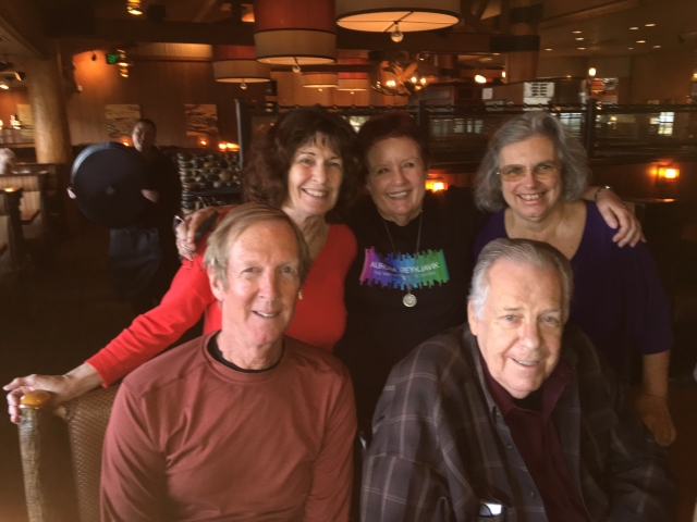 The Grapeview Gang Reunion was held at the Claim Jumper in Tukwila October 17, 2016.  In attendance was Laurie Somers, Linda Gilbert Milam, Linda Spooner Humphrey, Diane Peters Allen and Spec Earl Fulmer.