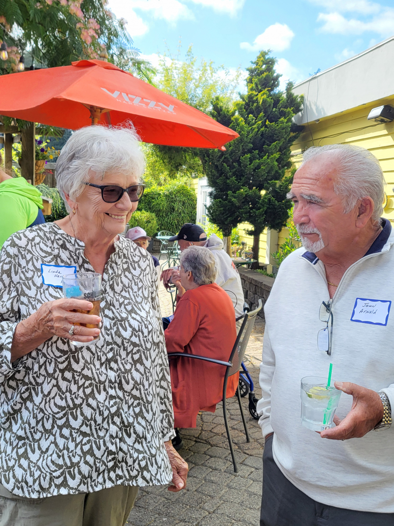 Linda Hardy Hoff and John Arnold